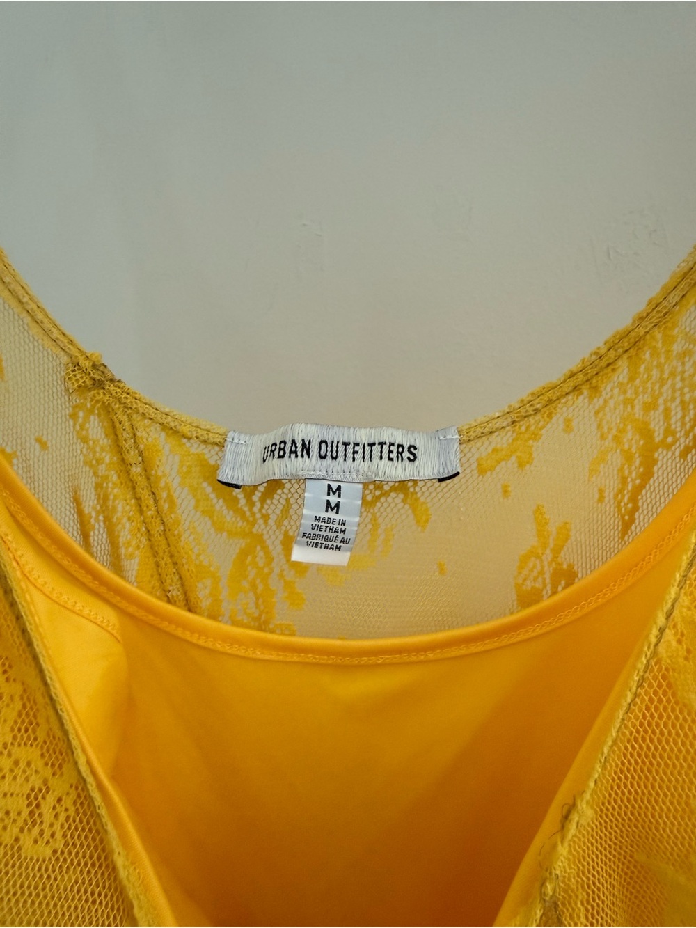 Urban Outfitters Yellow Lace Slip Dress - Picture 5 of 8